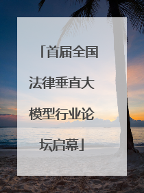 首届全国法律垂直大模型行业论坛启幕